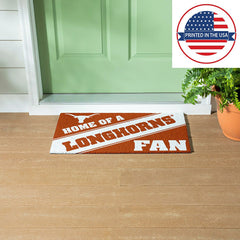University of Texas, PVC Mat COLOR, Home of a Fan, Collegiate