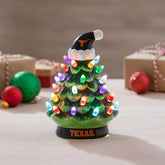 8" LED Ceramic Christmas Tree, University of Texas, Collegiate, Home
