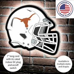 LED Wall Decor, Helmet, University of Texas, Collegiate, Home