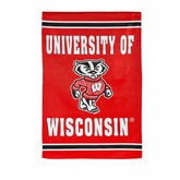 Embossed Suede Flag, GDN Size, University of Wisconsin-Madison, Collegiate, Home