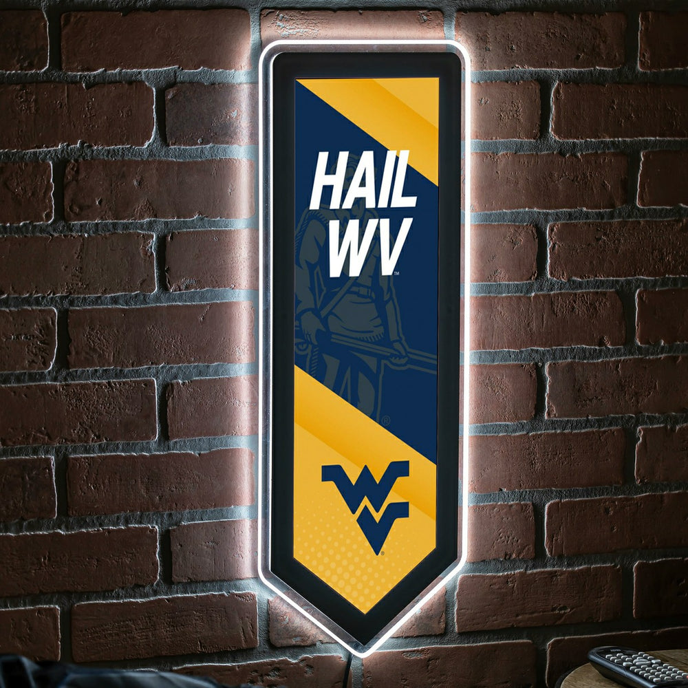 LED Wall Decor, Pennant, West Virginia University, Collegiate, Home