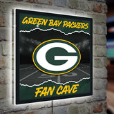 Green Bay Packers 23"H x 23"L LED Wall Decor, Edgelite, Square, Home, NFL