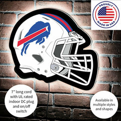 LED Wall Decor, Helmet, Buffalo Bills, NFL, Home