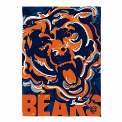 Chicago Bears Justin Patten Logo Suede Garden Flag, NFL