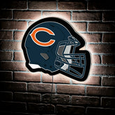 LED Wall Decor, Helmet, Chicago Bears, NFL, Home