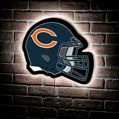 LED Wall Decor, Helmet, Chicago Bears, NFL, Home