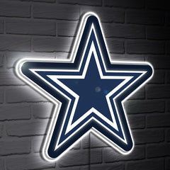 Dallas Cowboys LED Wall Decor, Glazelite, Logo, NFL, Home