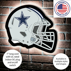LED Wall Decor, Helmet, Dallas Cowboys, NFL, Home