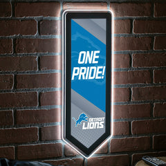 LED Wall Decor, Pennant, Detroit Lions, NFL, Home