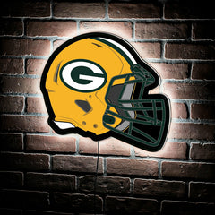 LED Wall Decor, Helmet, Green Bay Packers, NFL, Home