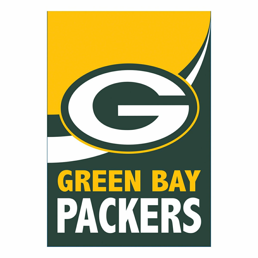 Green Bay Packers Burlap Flag House Size, NFL, Home
