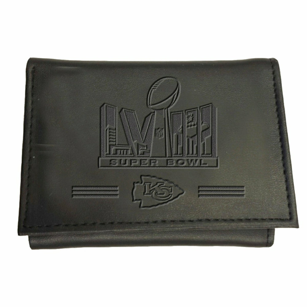 Kansas City Chiefs, Wallet, Tri-Fold, SB58 Champions, Black, NFL, Home