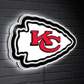Kansas City Chiefs LED Wall Decor, Glazelite, Logo, NFL, Home
