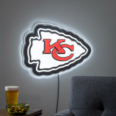 Kansas City Chiefs LED Wall Decor, Glazelite, Logo, NFL, Home