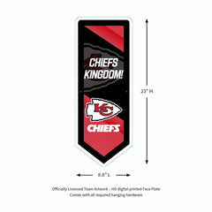 LED Wall Decor, Pennant, Kansas City Chiefs, NFL, Home