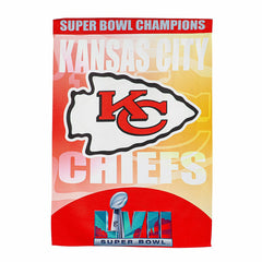 Embossed Suede Flag, SB57, Champions, House Size, Kansas City Chiefs, NFL, Home