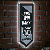 LED Wall Decor, Pennant, Las Vegas Raiders, NFL, Home