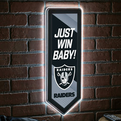 LED Wall Decor, Pennant, Las Vegas Raiders, NFL, Home