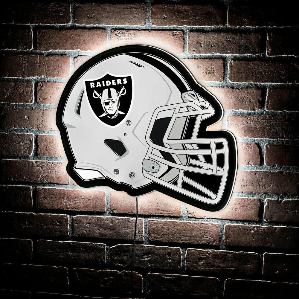 LED Wall Decor, Helmet, Las Vegas Raiders, NFL, Home
