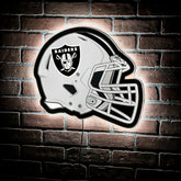 LED Wall Decor, Helmet, Las Vegas Raiders, NFL, Home