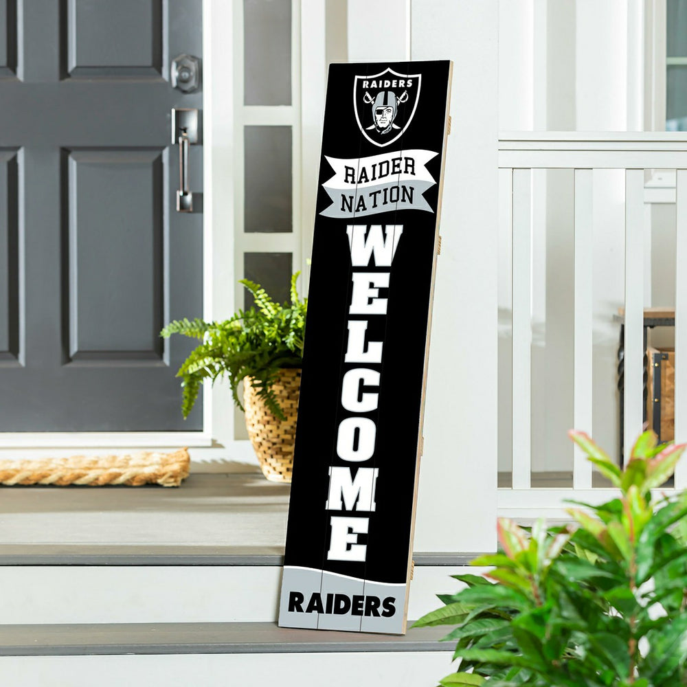 Las Vegas Raiders Large Single Sided Leaner, 46", NFL, Home