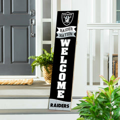 Las Vegas Raiders Large Single Sided Leaner, 46", NFL, Home