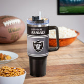 40oz Stainless Steel Canyon Cup w/ Straw, Las Vegas Raiders, NFL, Home