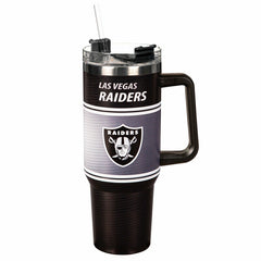 40oz Stainless Steel Canyon Cup w/ Straw, Las Vegas Raiders, NFL, Home