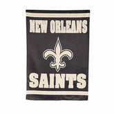 Embossed Suede Flag, House Size, New Orleans Saints, NFL, Home