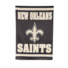 Embossed Suede Flag, House Size, New Orleans Saints, NFL, Home