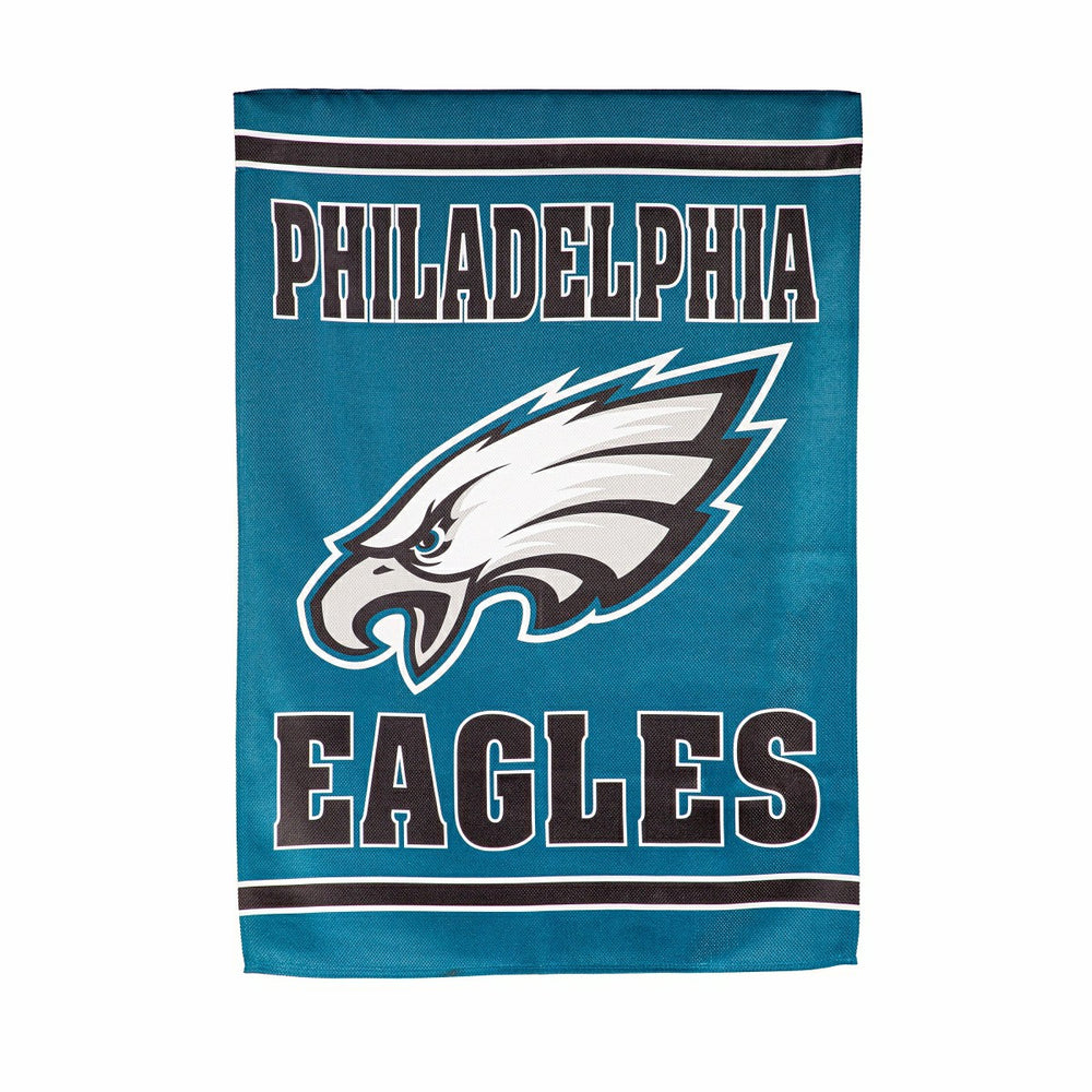 Embossed Suede Flag, House Size, Philadelphia Eagles, NFL, Home