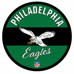 Philadelphia Eagles NFL Football Large Round Vintage Edgelite LED Deco, NFL, Home
