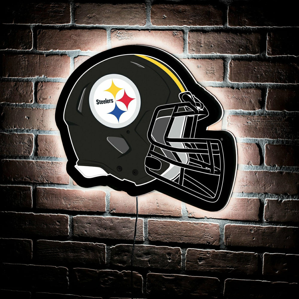 LED Wall Decor, Helmet, Pittsburgh Steelers, NFL, Home