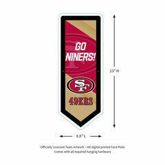 LED Wall Decor, Pennant, San Francisco 49ers, NFL, Home