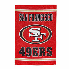 Embossed Suede Flag, House Size, San Francisco 49ers, NFL, Home