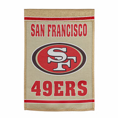 Embossed Suede Flag, House Size, San Francisco 49ers, NFL, Home