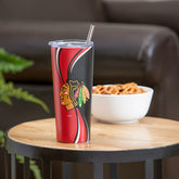Stainless Steel Tumbler, 20oz, Chicago Blackhawks, Home