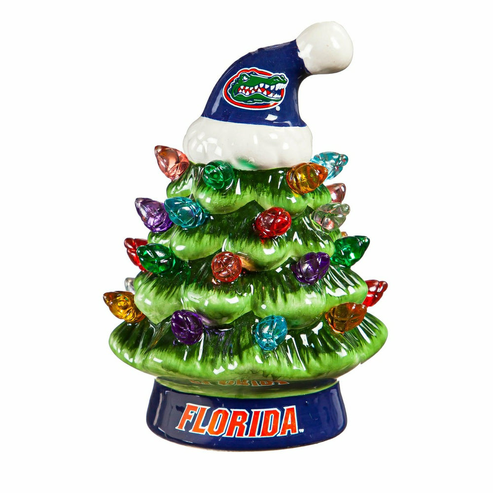 4" Mini LED Tabletop Christmas Tree, Set of 2, University of Florida, Home, Collegiate