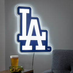 Los Angeles Dodgers LED Wall Decor, Glazelite, Logo, MLB, Home