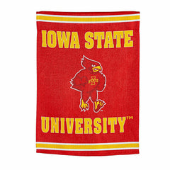 Embossed Suede Flag, House Size, Iowa State University, Collegiate, Home