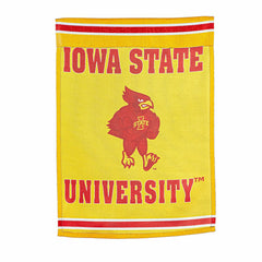 Embossed Suede Flag, House Size, Iowa State University, Collegiate, Home