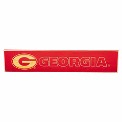 University of Georgia Engraved Wood Sign, 3.5" x 18", Collegiate, Home