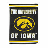Embossed Suede Flag, GDN Size, University of Iowa, Collegiate, Home
