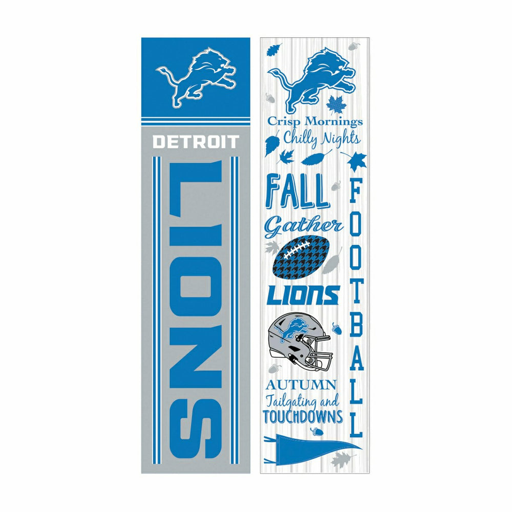 Detroit Lions 46" Double Sided Leaner, Fall Seasonal, Home