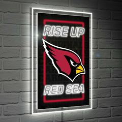Arizona Cardinals NFL Football Rectangle Neolite LED Decor, Home
