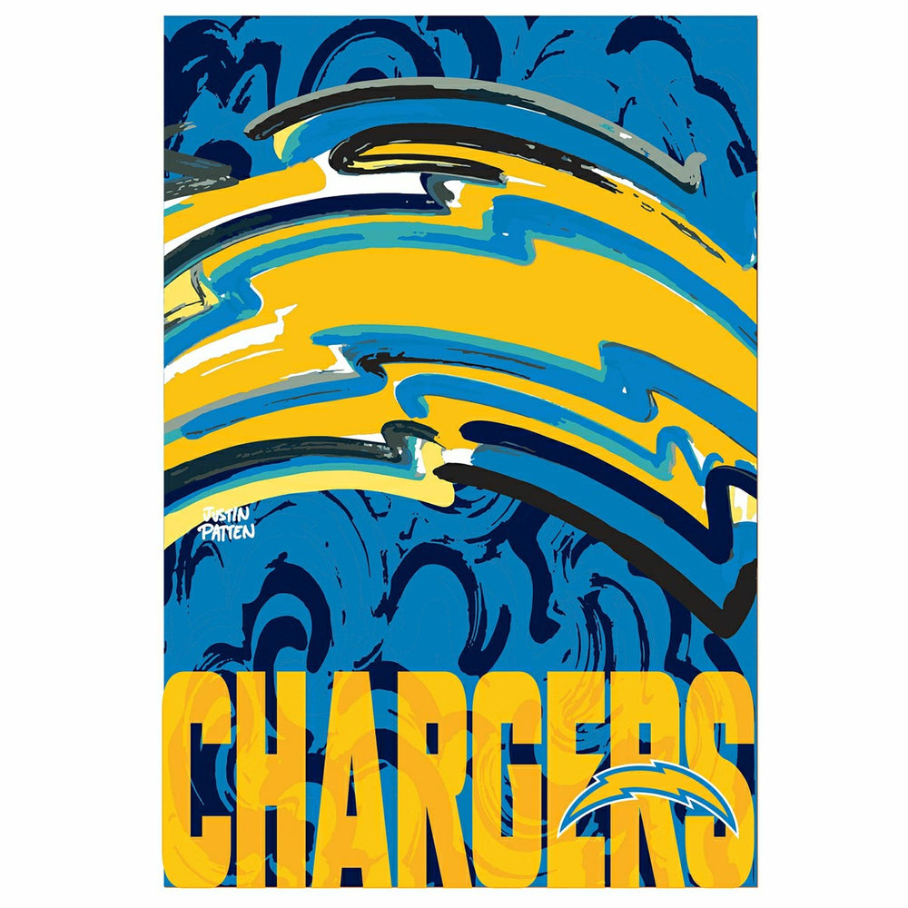 Los Angeles Chargers, Suede GDN, Justin Patten Logo, Home