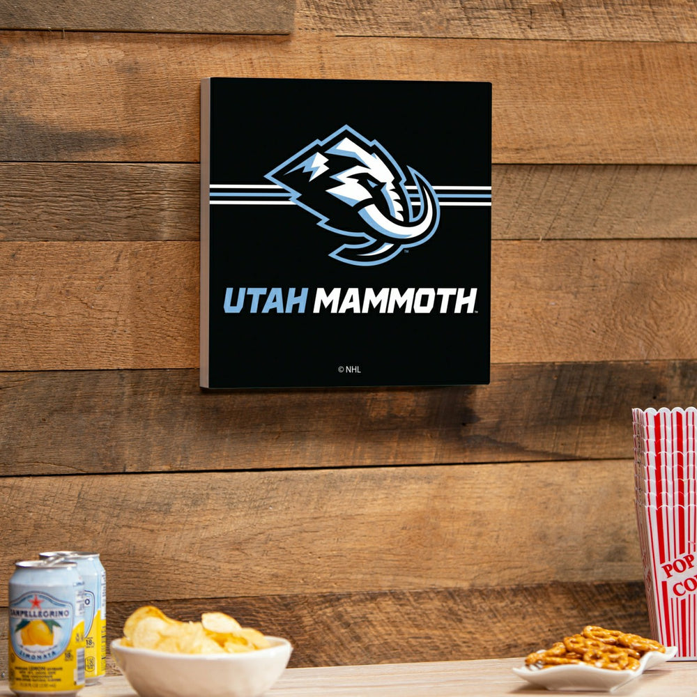 Utah Hockey Club Wood Wall Sign, 12x12, Home