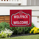 North Carolina State University Coroplast Yard Sign, "Fans Welcome", Home