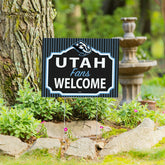 Utah Hockey Club Coroplast Yard Sign, "Fans Welcome", Home