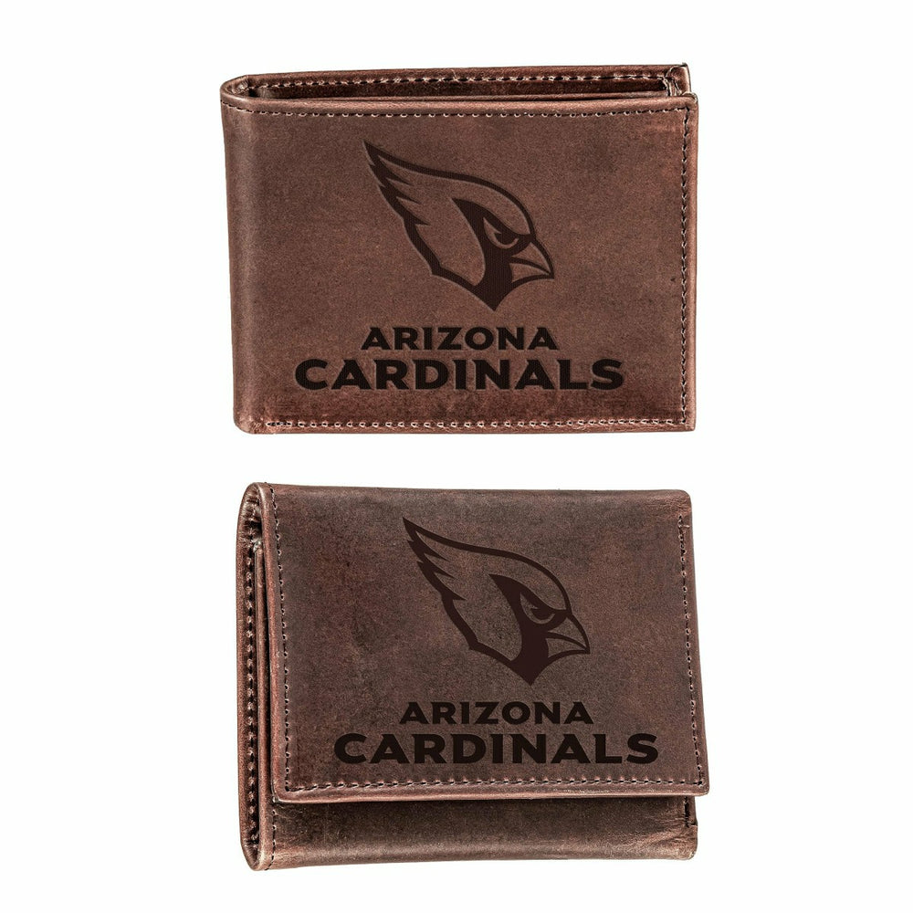 Arizona Cardinals, Bi-Fold and Tri-Fold Wallet Gift Set, Brown, Home